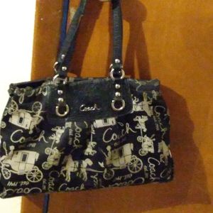 Coach horse and carriage handbag